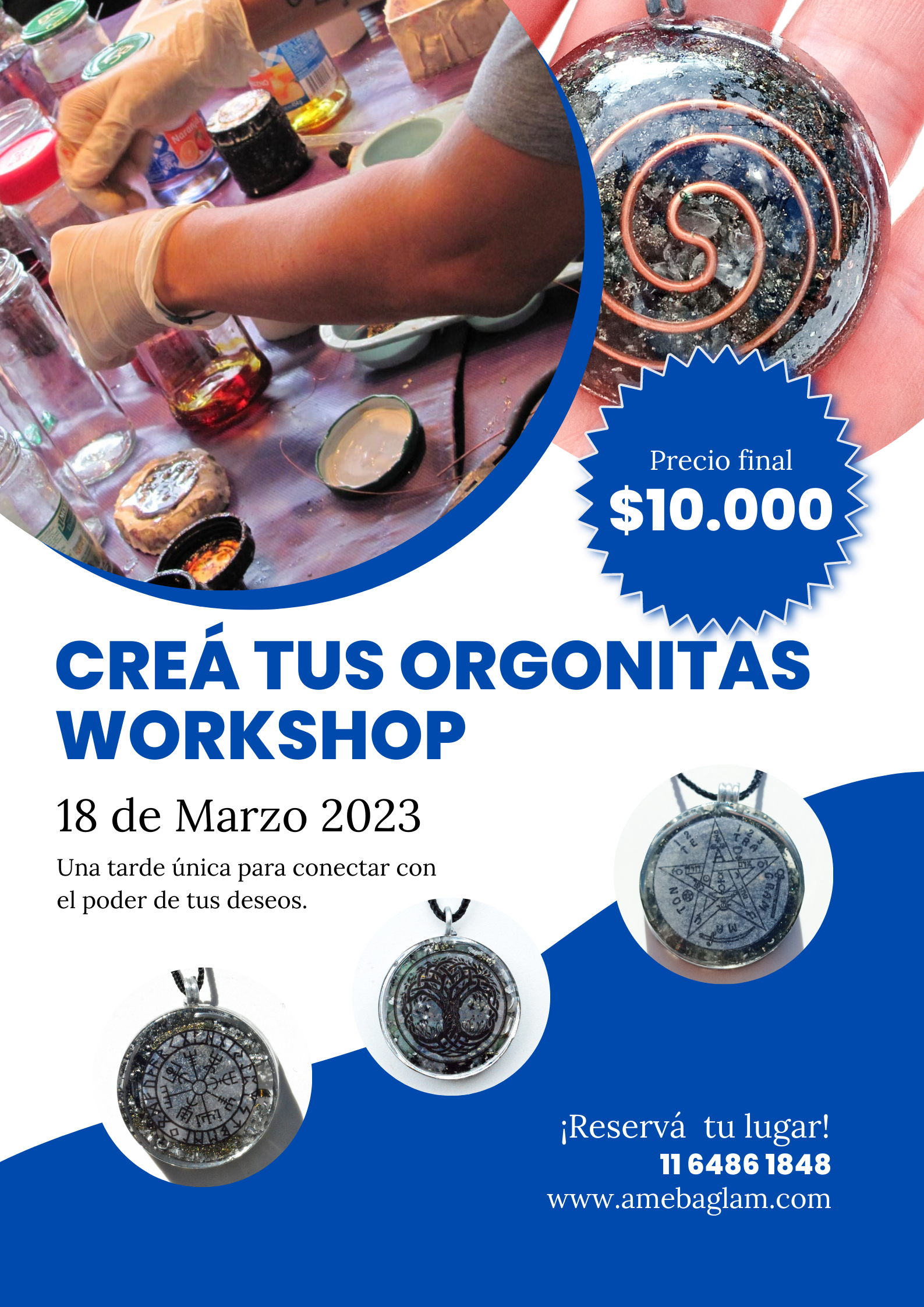 WORKSHOP orgonitas Marzo 2023